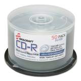 AbilityOne 7045015214221, SKILCRAFT Recordable Compact Disc, CD-R, 700 MB/80 min, 52x, Spindle, Silver, 50/Pack
