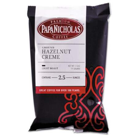 PapaNicholas Coffee Premium Coffee, Hazelnut Creme, 18/Carton (25187)