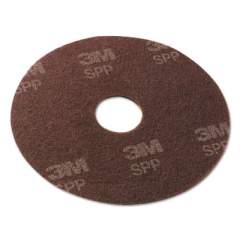 Scotch-Brite Surface Prep Floor Pads, 16" Diameter, Brown, 10/Carton (SPP16)