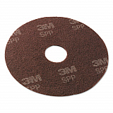 Surface Prep Floor Pads, 14" Diameter, Brown, 10/Carton (SPP14)