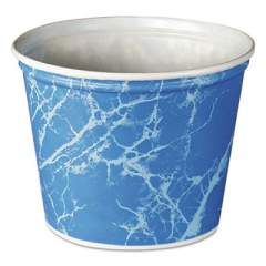 Dart Double Wrapped Paper Bucket, Waxed, Blue Marble, 83oz, 100/carton (5T3M)