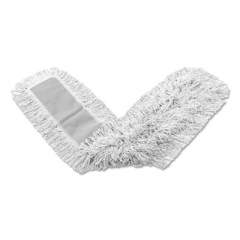 Rubbermaid Commercial Dust Mop Heads, Kut-A-Way, White, 48 X 5, Cut-End, Cotton, 12/carton (K15712WHI)