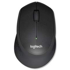 Logitech M330 Silent Plus Mouse, 2.4 GHz Frequency/33 ft Wireless Range, Right Hand Use, Black (910004905)