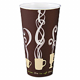 Thermoguard Insulated Paper Hot Cups, 20 oz, Steam Print Design, 600/Carton (DWTG20ST)