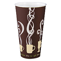 Thermoguard Insulated Paper Hot Cups, 20 oz, Steam Print Design, 600/Carton (DWTG20ST)