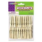 Creativity Street Wood Spring Clothespins, 3.38" Length, Natural, 50/Pack (365801)