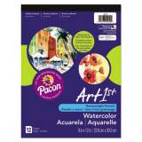 Pacon Artist Watercolor Paper Pad, Unruled, Yellow Cover, 12 White 9 x 12 Sheets (4910)