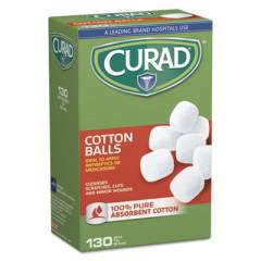Curad Sterile Cotton Balls, 1", 130/Box (CUR110163)