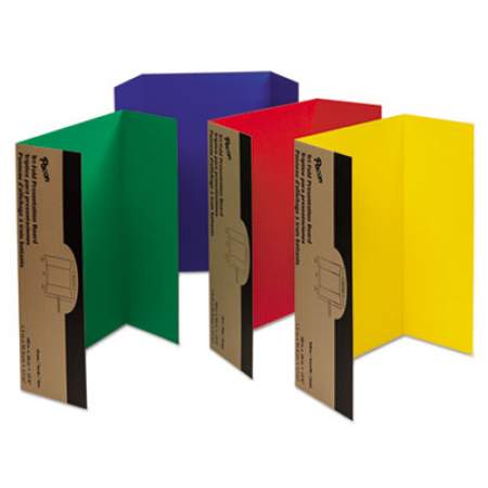 Pacon Spotlight Corrugated Presentation Display Boards, 48 x 36, Blue, Green, Red, Yellow, 4/Carton (37654)