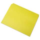 AbilityOne 7530013649486 SKILCRAFT Straight Cut File Folders, Straight Tab, Letter Size, Yellow, 100/Box