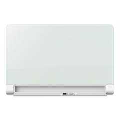 Quartet Horizon Magnetic Glass Marker Board with Hidden Tray, 74 x 42, White (G7442HT)