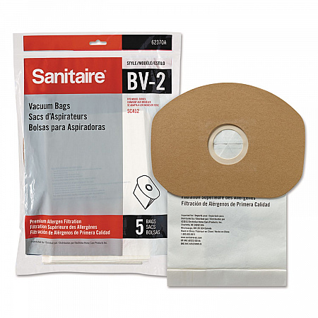 Disposable Dust Bags for Sanitaire Commercial Backpack Vacuum, 5/Pack, 10 Packs/Carton (62370A10CT)