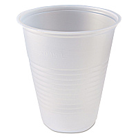 RK Ribbed Cold Drink Cups, 7 oz, Plastic, Clear, 100/Bag, 25 Bags/Carton (RK7)