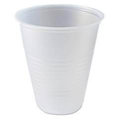 Fabri-Kal RK Ribbed Cold Drink Cups, 7 oz, Clear, 100 Bag, 25 Bags/Carton (RK7)