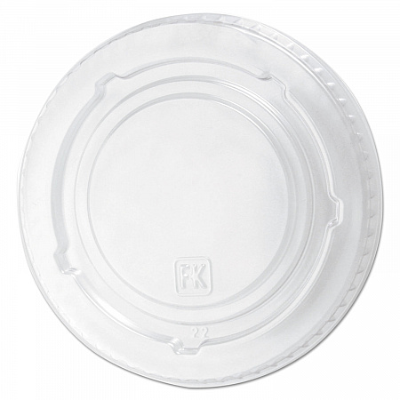 Kal-Clear/Nexclear Drink Cup Lids, Flat Lid with No Slot, Fits 12 oz to 20 oz Cold Cups, Plastic, Clear, 1,000/Carton (LKC1220F)