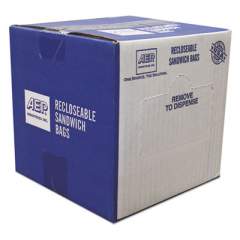 Handi-Bag Recloseable Zipper Seal Sandwich Bags, 1.15 mil, 6.5" x 5.88", Clear, 500/Box (ZIP1SS500)