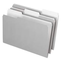 Pendaflex Interior File Folders, 1/3-Cut Tabs, Legal Size, Gray, 100/Box (435013GRA)