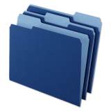 Pendaflex Interior File Folders, 1/3-Cut Tabs, Letter Size, Navy Blue, 100/Box (421013NAV)