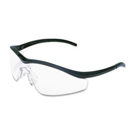 MCR Safety Triwear Onyx Frame, Clear AntiFog Lens, Black Cord (T1110AF)