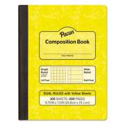 Pacon Composition Book, Wide/Legal Rule, Yellow Cover, 9.75 x 7.5, 100 Sheets (MMK37163)