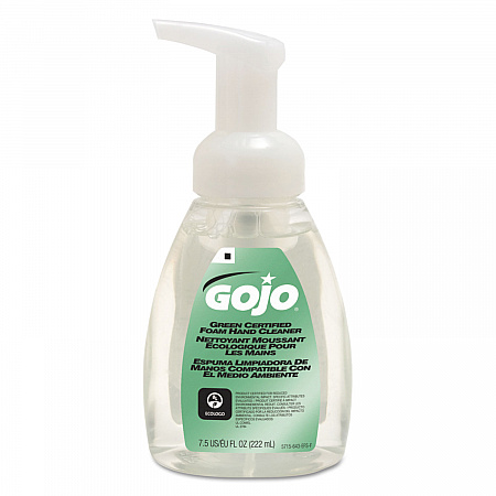 Green Certified Foam Soap, Fragrance-Free, 7.5 oz, 6/Carton (571506CT)