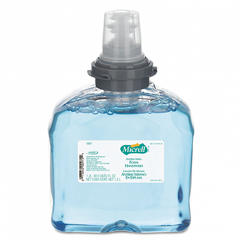 Antibacterial Foam Handwash, Touch-Free Refill, Floral Scent, 1,200 mL, 2/Carton (535702)