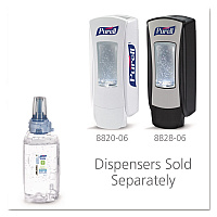 Advanced Hand Sanitizer Green Certified Gel Refill, For ADX-12 Dispensers, 1,200 mL, Fragrance-Free, 3/Carton (880303CT)