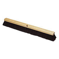 7920002644638, SKILCRAFT Floor Sweeping Brush, Black Polypropylene Bristles, 30" Brush, Hardwood Handle (2644638)