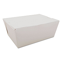 ChampPak Carryout Boxes, #4, 7.75 x 5.5 x 3.5, White, Paper, 160/Carton (0744)