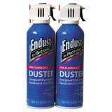 Endust Non-Flammable Duster with Bitterant, 3.5 oz Can, 2/Pack (246050)