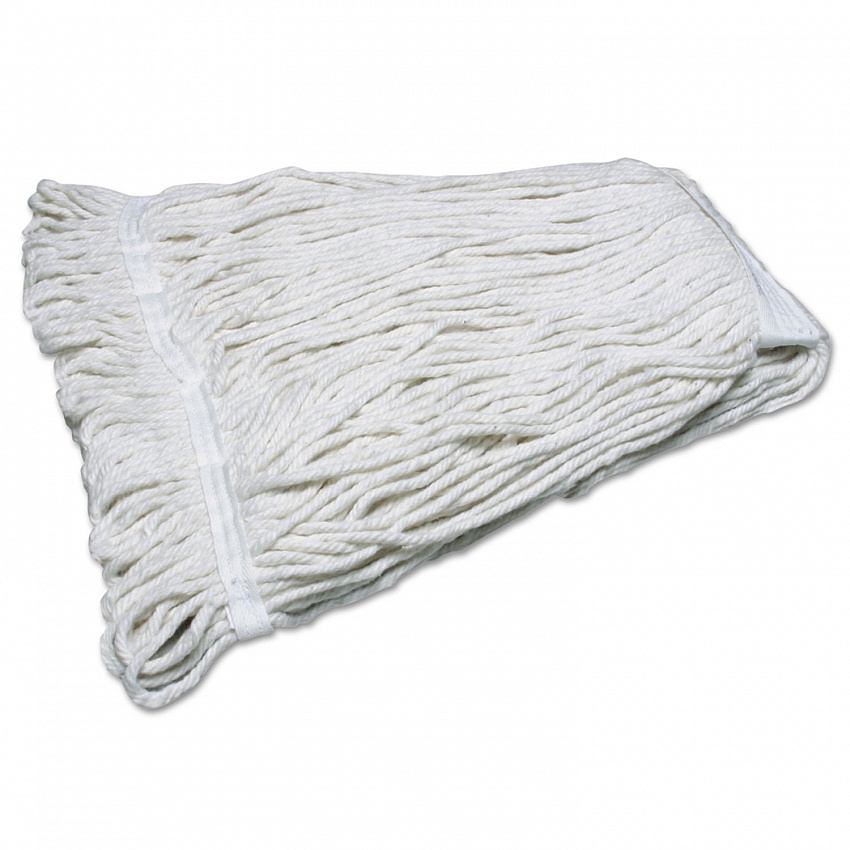 7920014378636, SKILCRAFT, Looped End Mop Head, 6.5 x 16.5, Natural (4378636)
