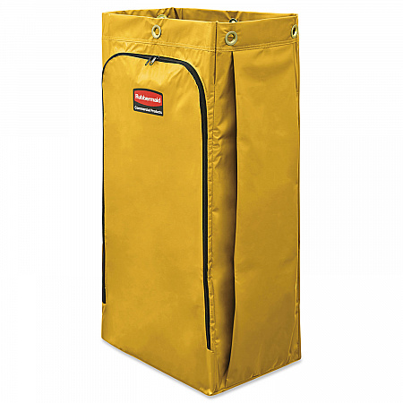 Vinyl Cleaning Cart Bag for Rubbermaid Commercial 9T76, 9T77 and 9T78, 34 gal, 17.5