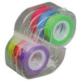 LEE Removable Highlighter Tape, 1/2" X 720", Assorted, 6/PK (13888)