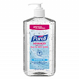 Advanced Hand Sanitizer Refreshing Gel, 20 oz Pump Bottle, Clean Scent, 12/Carton (302312)