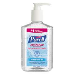 PURELL Advanced Refreshing Gel Hand Sanitizer, 8 oz Pump Bottle, Clean Scent (965212EA)