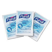 Cottony Soft Individually Wrapped Sanitizing Hand Wipes, 5 x 7, Unscented, White, 1,000/Carton (90261M)