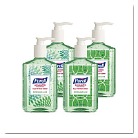 Advanced Hand Sanitizer Soothing Gel, Fresh Scent with Aloe and Vitamin E, 8 oz Pump Bottle, 24 Carton (967406ECDECO)