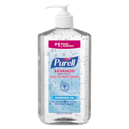 PURELL Advanced Refreshing Gel Hand Sanitizer, 20 oz Pump Bottle, Clean Scent (302312EA)