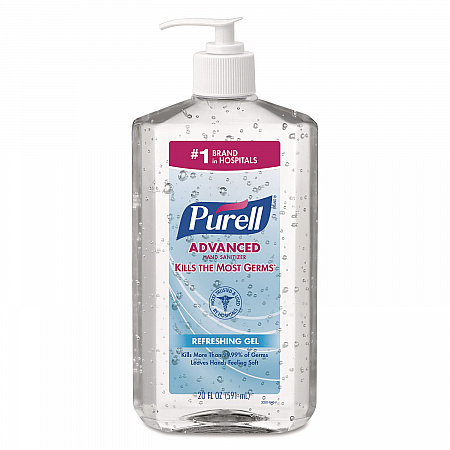 Advanced Hand Sanitizer Refreshing Gel, 20 oz Pump Bottle, Clean Scent (302312EA)