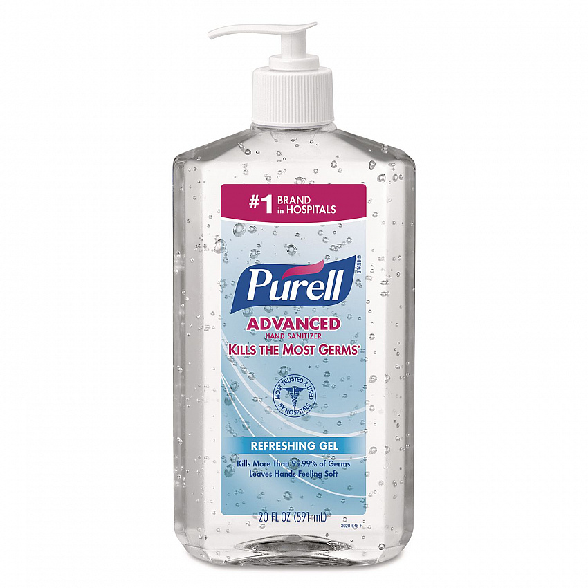 Advanced Hand Sanitizer Refreshing Gel, 20 oz Pump Bottle, Clean Scent (302312EA)