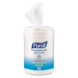 PURELL HAND SANITIZING WIPES ALCOHOL FORMULA, 6 X 7, WHITE, 175/CANISTER, 6 CANISTERS/CARTON (903106CT)