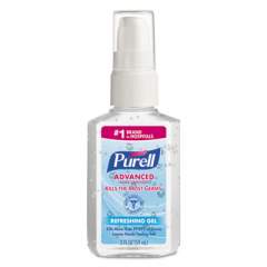 PURELL Advanced Refreshing Gel Hand Sanitizer, Clean Scent, 2 oz Personal Pump Bottle, 24/Carton (960624CT)