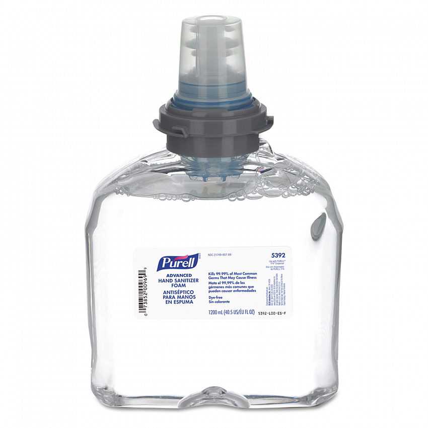 Advanced Hand Sanitizer TFX Refill, Foam 1,200 mL, Unscented (539202EA)