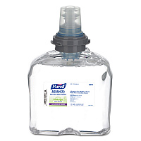 Advanced Hand Sanitizer Green Certified TFX Refill, Foam, 1,200 mL, Fragrance-Free, 2/Carton (539102CT)
