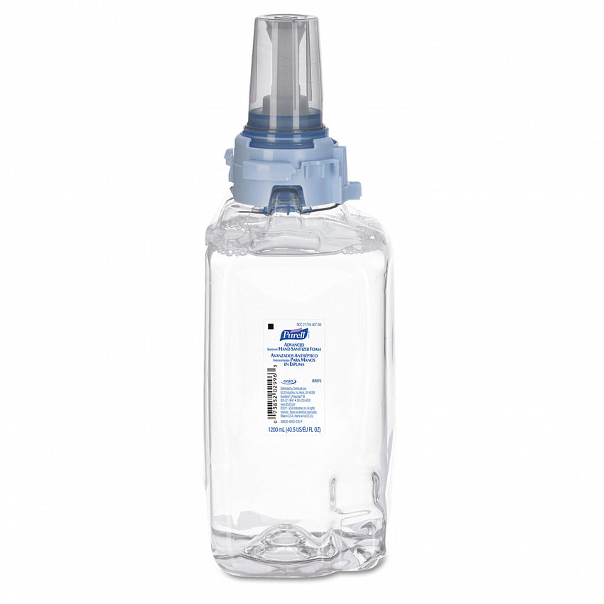 Advanced Hand Sanitizer Foam, For ADX-12 Dispensers, 1,200 mL Refill, Fragrance-Free, 3/Carton (880503)