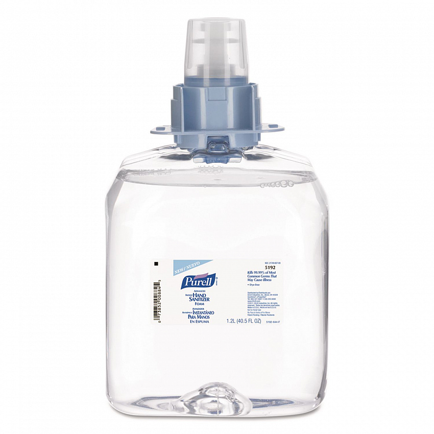Advanced Hand Sanitizer Foam, For CS4 and FMX-12 Dispensers, 1,200 mL Refill, Unscented (519204EA)