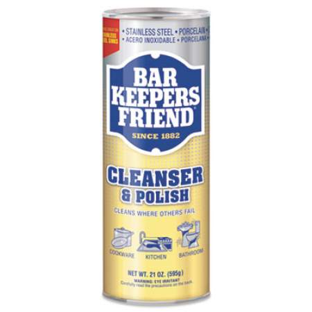 Bar Keepers Friend Powdered Cleanser, 21 oz Can, 12/Carton (11514CT)