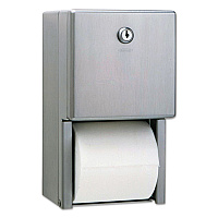 Stainless Steel Two-Roll Tissue Dispenser, 6.06 x 5.94 x 11, Stainless Steel (2888)