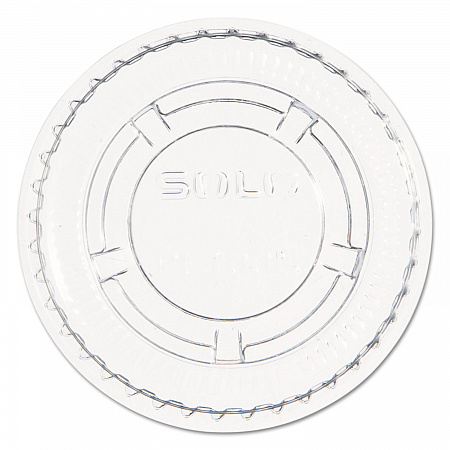 Portion/Souffle Cup Lids, Fits 0.5 oz to 1 oz Portion Cups, Plastic, Clear, 125/Pack, 20 Packs/Carton (PL100N)