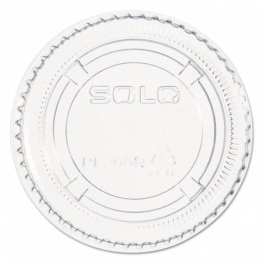 Portion/Souffle Cup Lids, Fits 1.5 oz to 2.5 oz Portion Cups, Plastic, Clear, 2,500/Carton (PL200N)